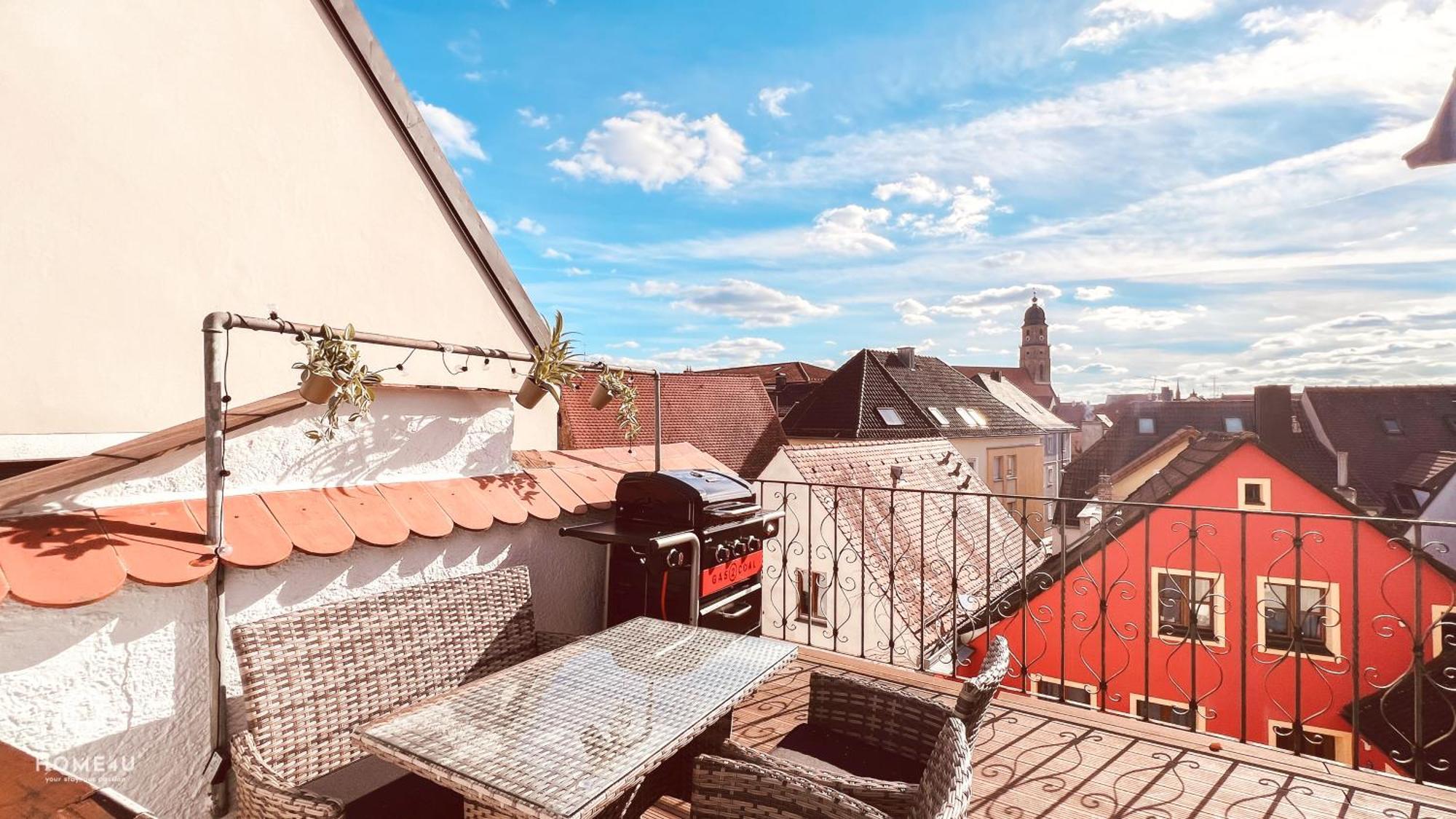 Zentrales Turm-Apt Mit Terrasse Amberg Exterior foto